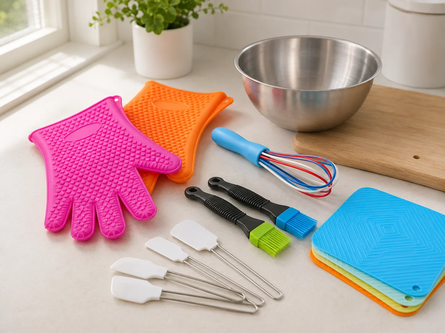 Silicone baking and preparation tools
